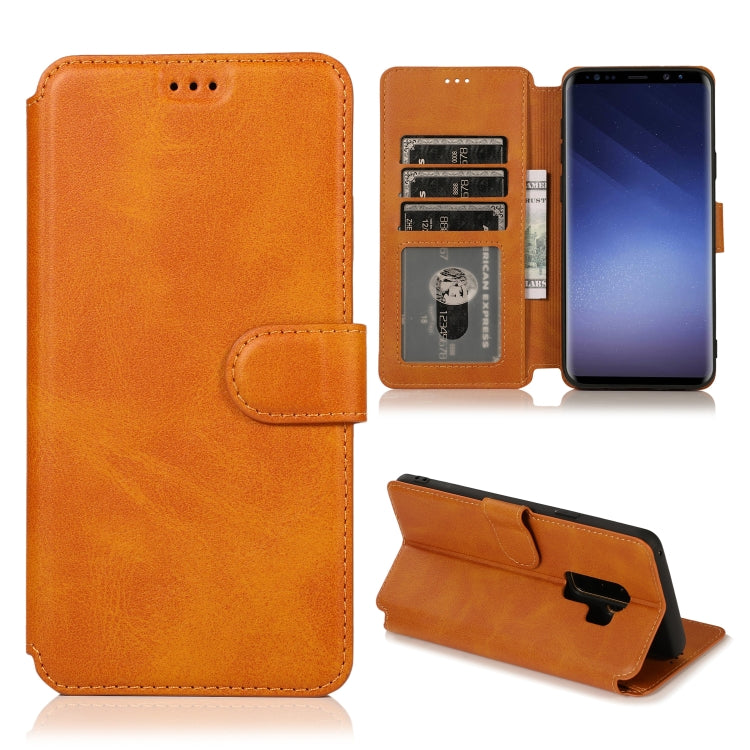 For Samsung Galaxy S9+ Shockproof PU + TPU Leather Phone Case