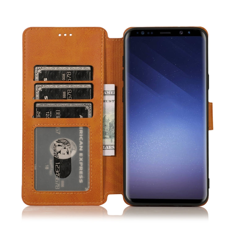 For Samsung Galaxy S9+ Shockproof PU + TPU Leather Phone Case
