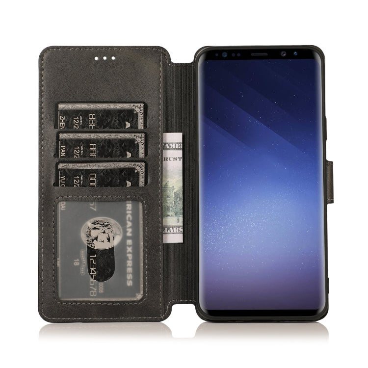 For Samsung Galaxy S9+ Shockproof PU + TPU Leather Phone Case