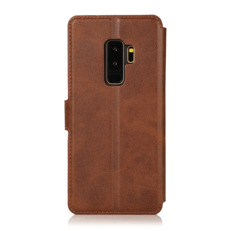 For Samsung Galaxy S9+ Shockproof PU + TPU Leather Phone Case