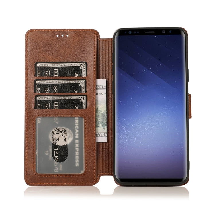 For Samsung Galaxy S9+ Shockproof PU + TPU Leather Phone Case