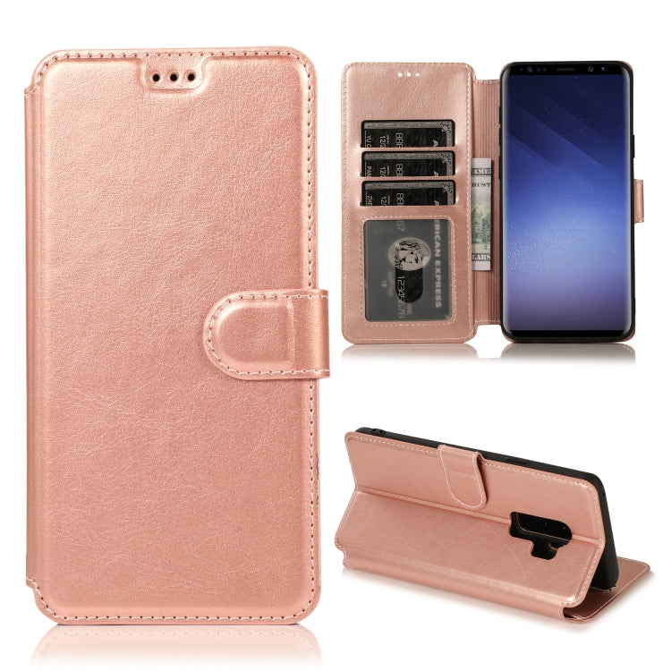 For Samsung Galaxy S9+ Shockproof PU + TPU Leather Phone Case