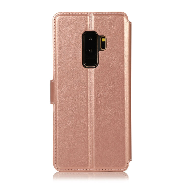 For Samsung Galaxy S9+ Shockproof PU + TPU Leather Phone Case