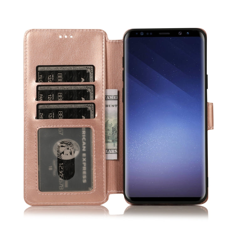 For Samsung Galaxy S9+ Shockproof PU + TPU Leather Phone Case