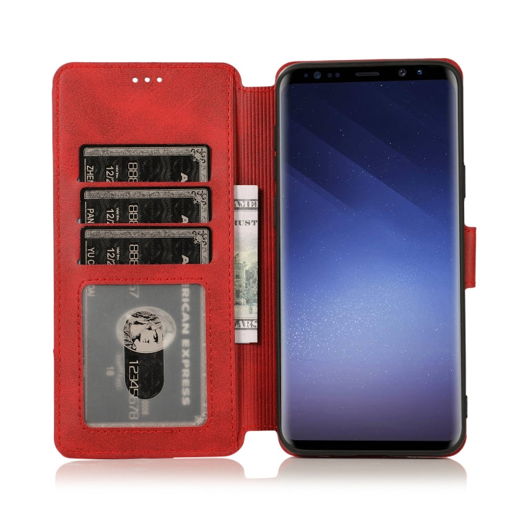 For Samsung Galaxy S9+ Shockproof PU + TPU Leather Phone Case