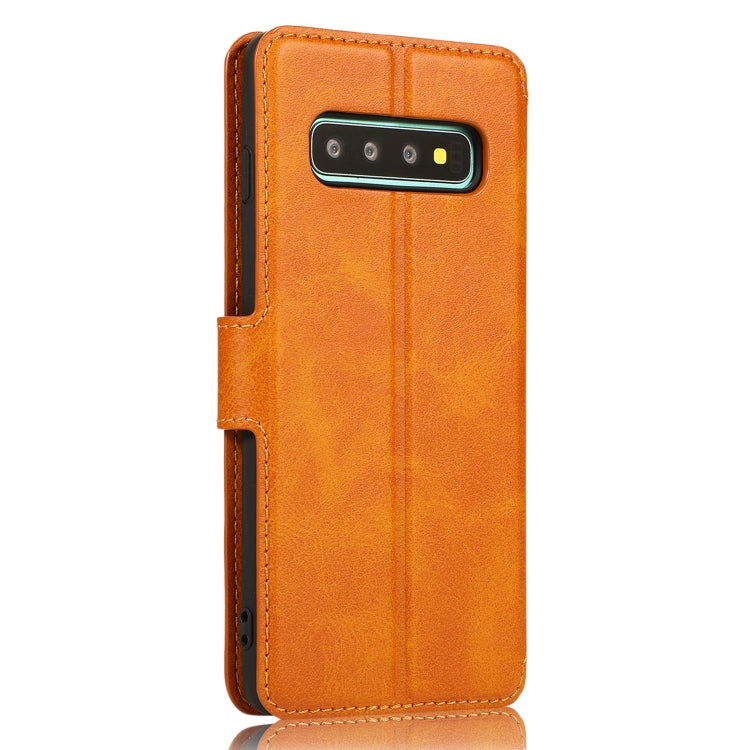 For Samsung Galaxy S10+ Shockproof PU + TPU Leather Phone Case