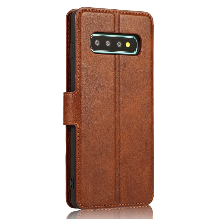 For Samsung Galaxy S10+ Shockproof PU + TPU Leather Phone Case