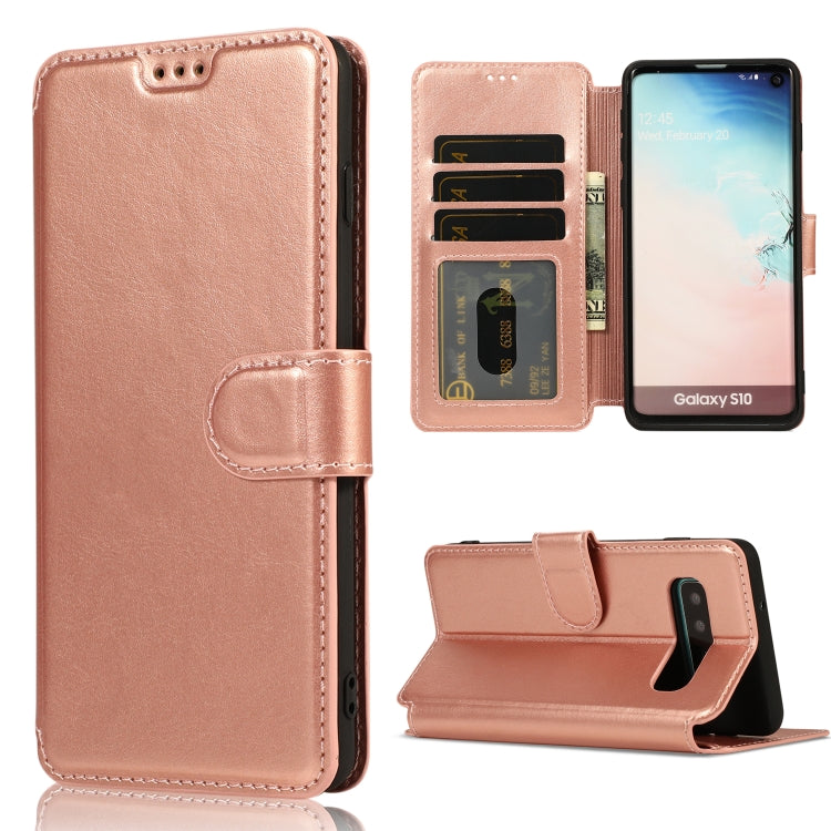 For Samsung Galaxy S10+ Shockproof PU + TPU Leather Phone Case