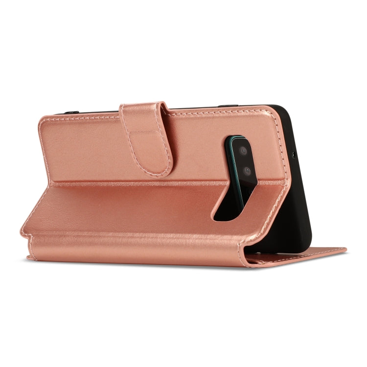 For Samsung Galaxy S10+ Shockproof PU + TPU Leather Phone Case