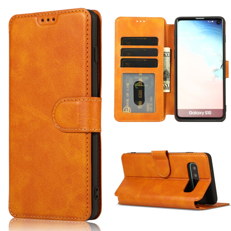 For Samsung Galaxy S10 Shockproof PU + TPU Leather Phone Case