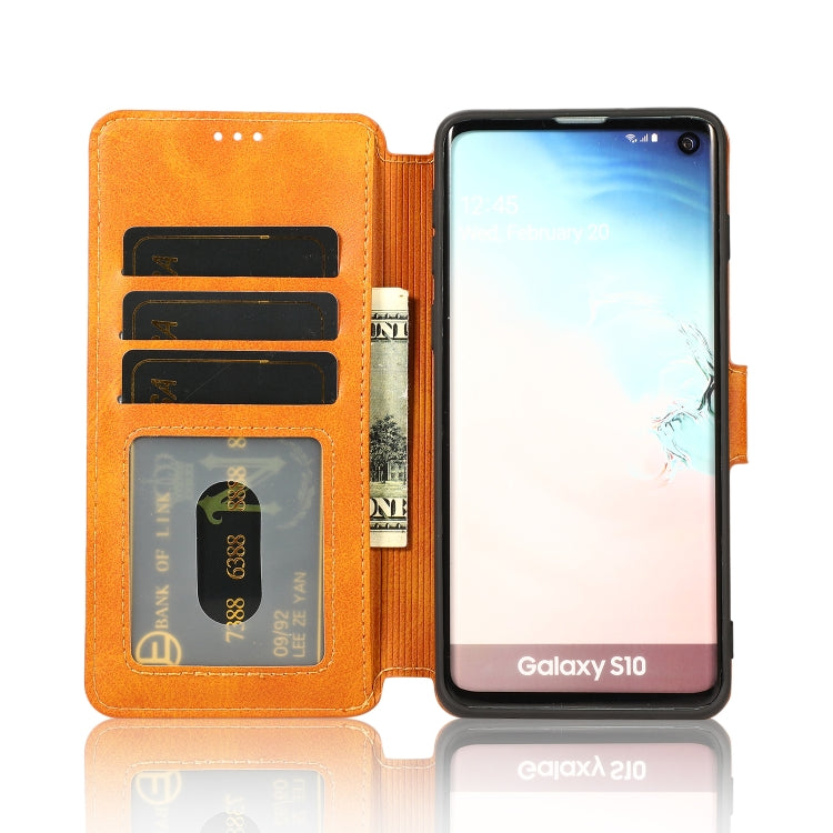 For Samsung Galaxy S10 Shockproof PU + TPU Leather Phone Case