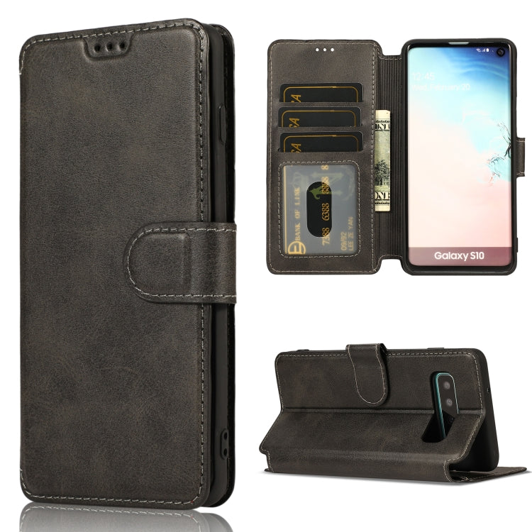 For Samsung Galaxy S10 Shockproof PU + TPU Leather Phone Case