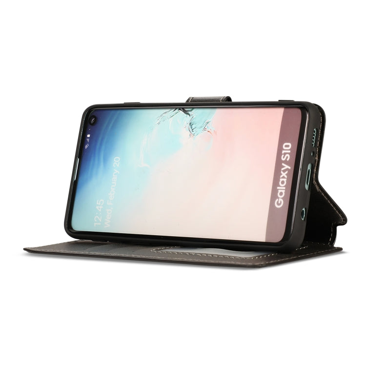 For Samsung Galaxy S10 Shockproof PU + TPU Leather Phone Case