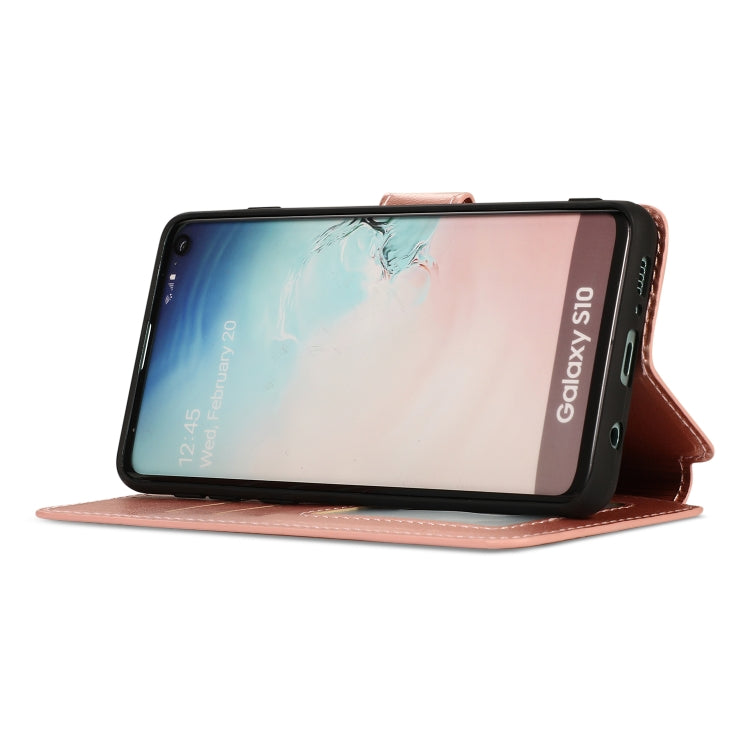 For Samsung Galaxy S10 Shockproof PU + TPU Leather Phone Case