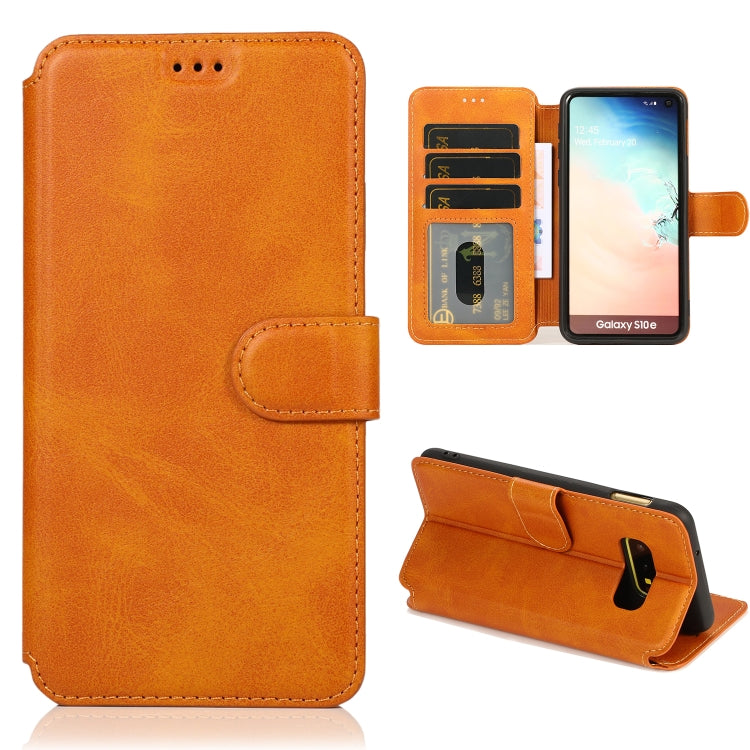 For Samsung Galaxy S10e Shockproof PU + TPU Leather Phone Case