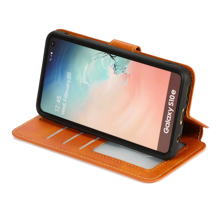 For Samsung Galaxy S10e Shockproof PU + TPU Leather Phone Case