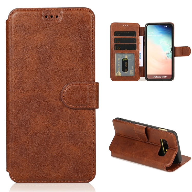For Samsung Galaxy S10e Shockproof PU + TPU Leather Phone Case