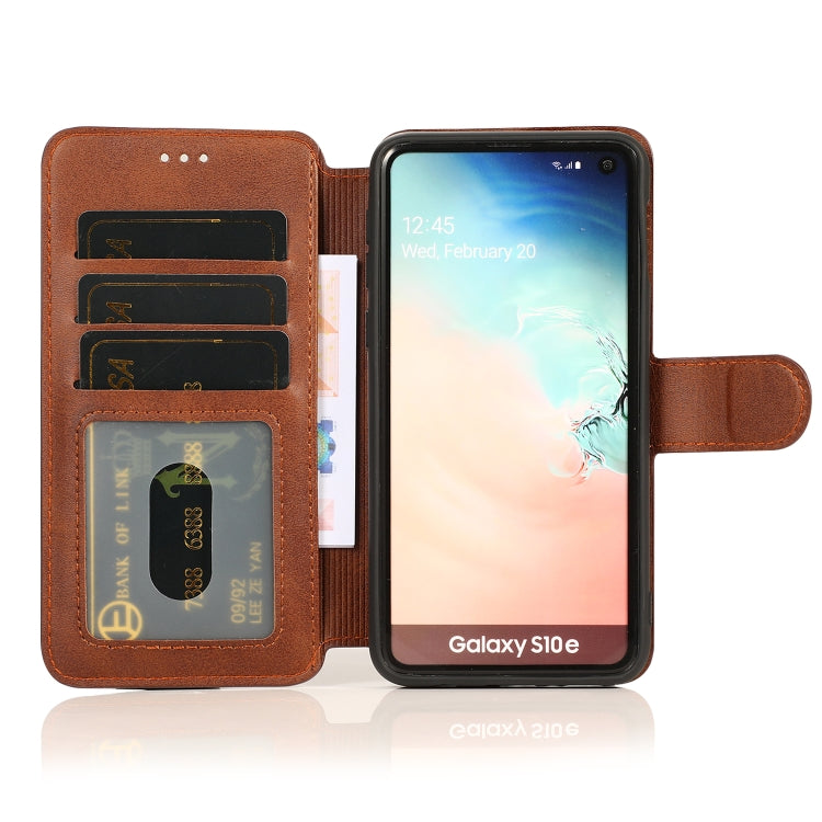 For Samsung Galaxy S10e Shockproof PU + TPU Leather Phone Case
