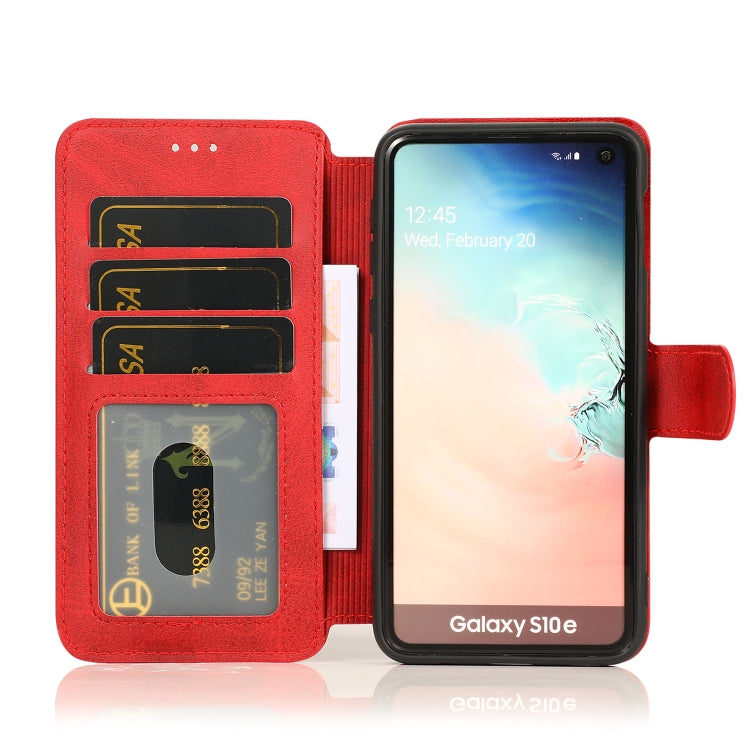 For Samsung Galaxy S10e Shockproof PU + TPU Leather Phone Case