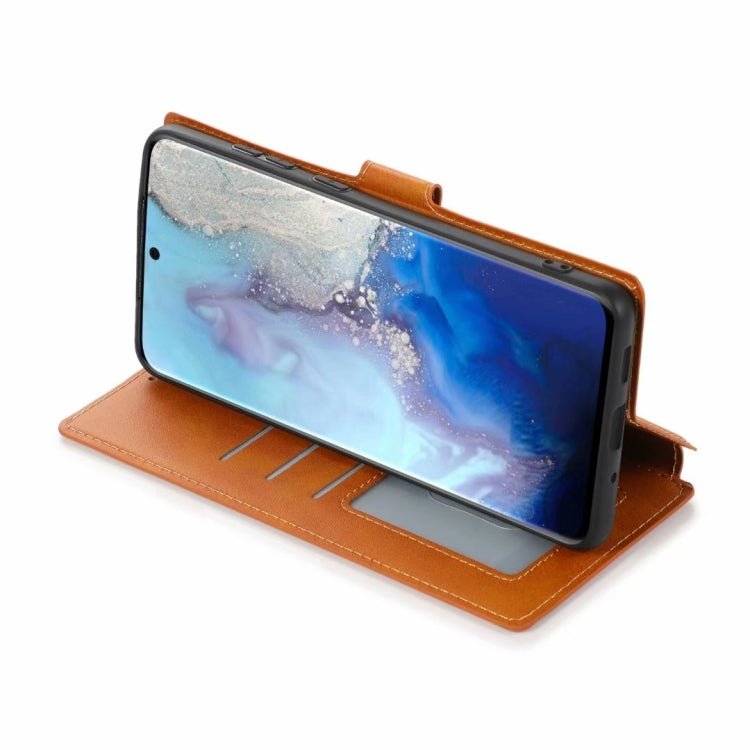 For Samsung Galaxy S20 Ultra Shockproof PU + TPU Leather Phone Case