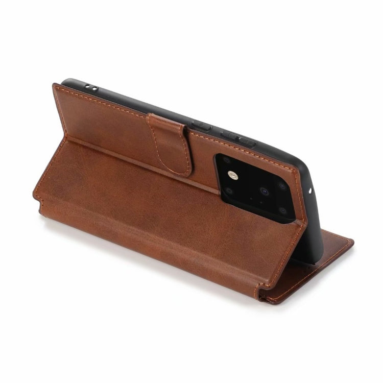 For Samsung Galaxy S20 Ultra Shockproof PU + TPU Leather Phone Case