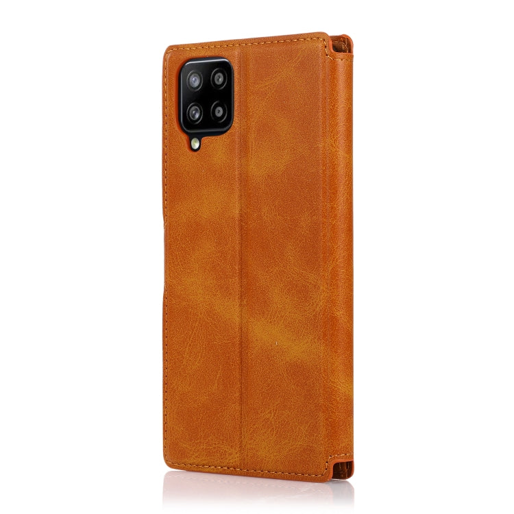 For Samsung Galaxy A12 Shockproof PU + TPU Leather Phone Case