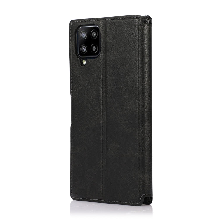 For Samsung Galaxy A12 Shockproof PU + TPU Leather Phone Case