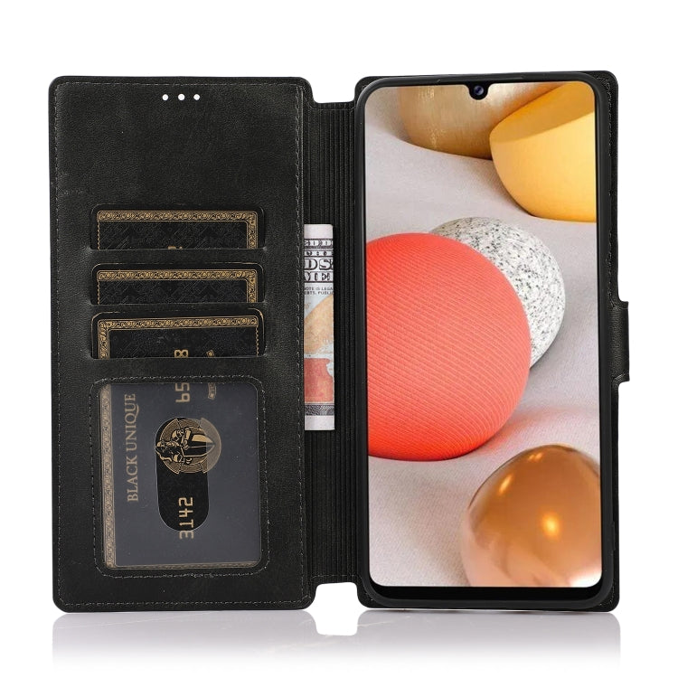 For Samsung Galaxy A12 Shockproof PU + TPU Leather Phone Case