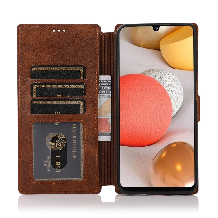 For Samsung Galaxy A12 Shockproof PU + TPU Leather Phone Case