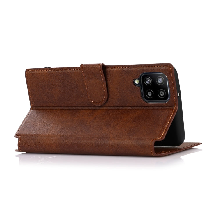 For Samsung Galaxy A12 Shockproof PU + TPU Leather Phone Case