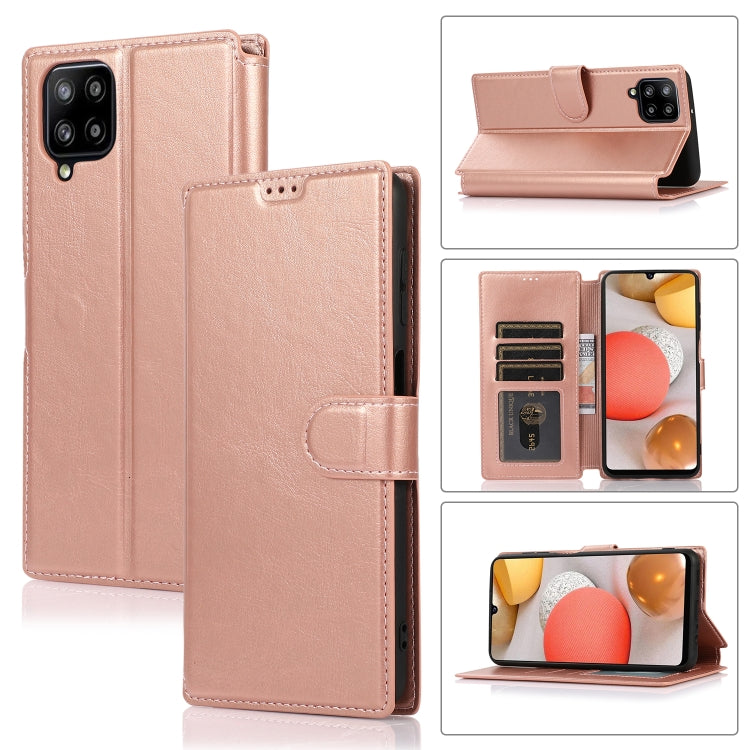 For Samsung Galaxy A12 Shockproof PU + TPU Leather Phone Case