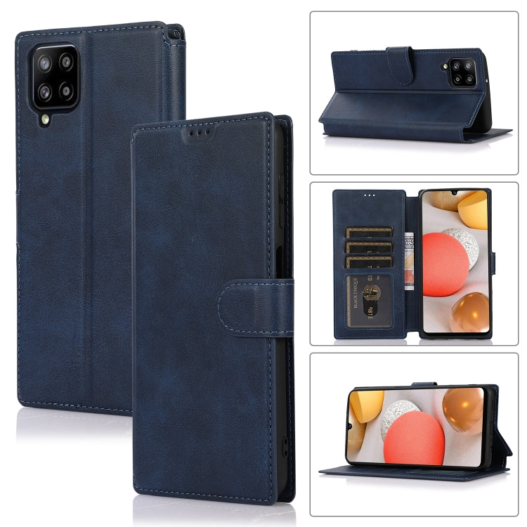 For Samsung Galaxy A12 Shockproof PU + TPU Leather Phone Case