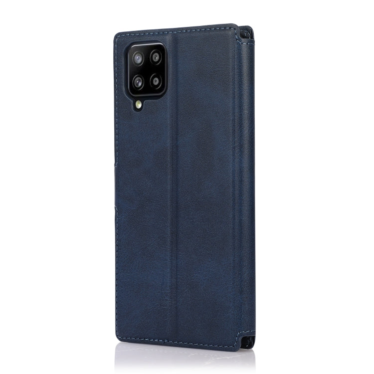 For Samsung Galaxy A12 Shockproof PU + TPU Leather Phone Case
