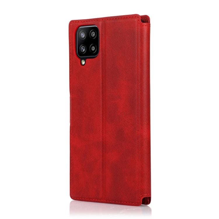 For Samsung Galaxy A12 Shockproof PU + TPU Leather Phone Case