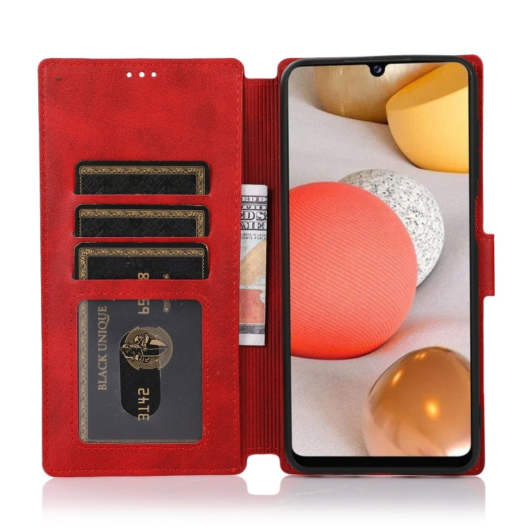 For Samsung Galaxy A12 Shockproof PU + TPU Leather Phone Case