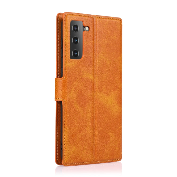 For Samsung Galaxy S21+ 5G Shockproof PU + TPU Leather Phone Case