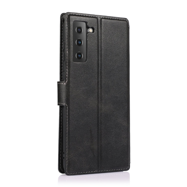 For Samsung Galaxy S21+ 5G Shockproof PU + TPU Leather Phone Case