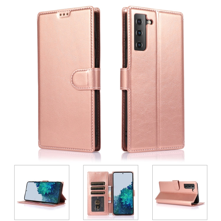 For Samsung Galaxy S21+ 5G Shockproof PU + TPU Leather Phone Case