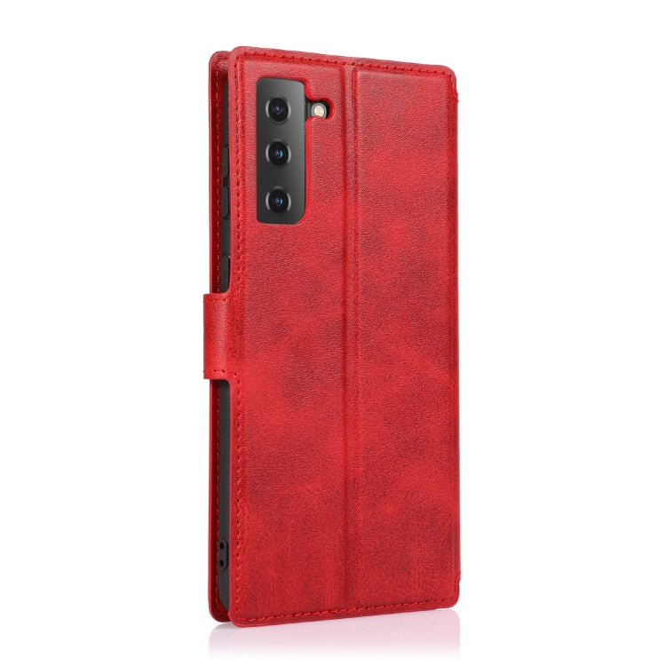For Samsung Galaxy S21+ 5G Shockproof PU + TPU Leather Phone Case