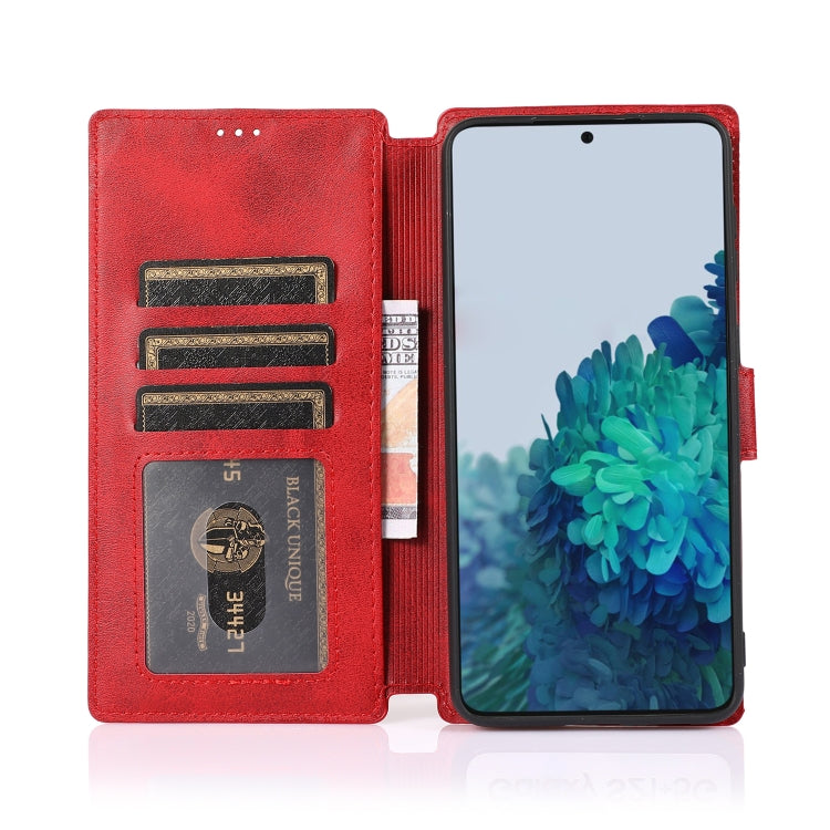 For Samsung Galaxy S21+ 5G Shockproof PU + TPU Leather Phone Case