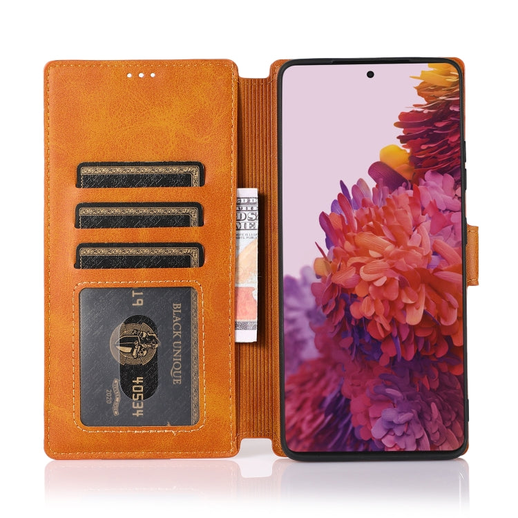 For Samsung Galaxy S21 Ultra 5G Shockproof PU + TPU Leather Phone Case