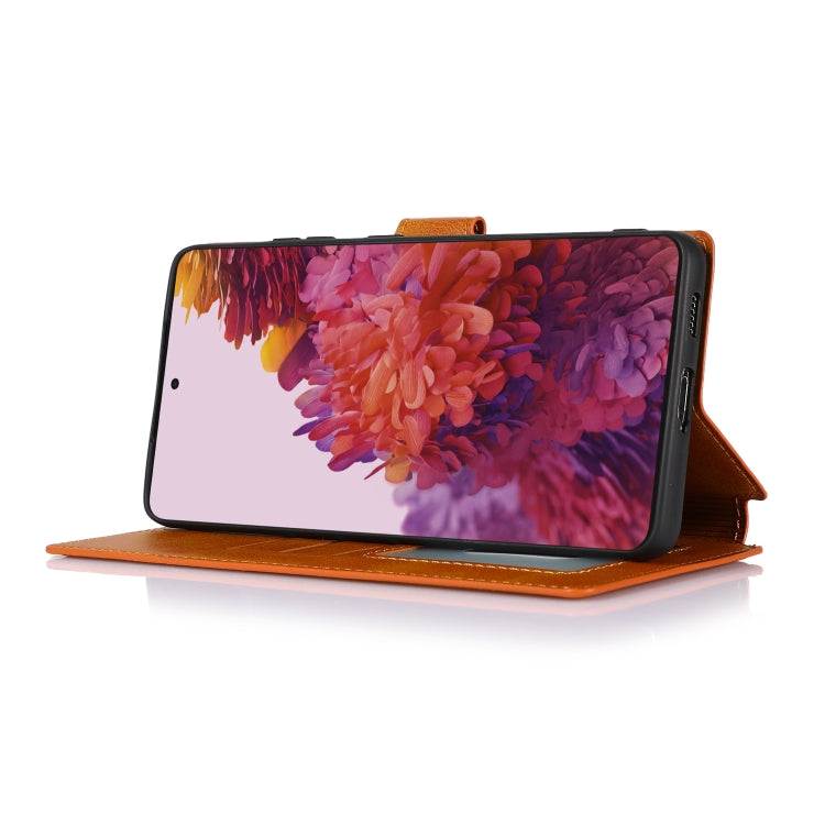 For Samsung Galaxy S21 Ultra 5G Shockproof PU + TPU Leather Phone Case