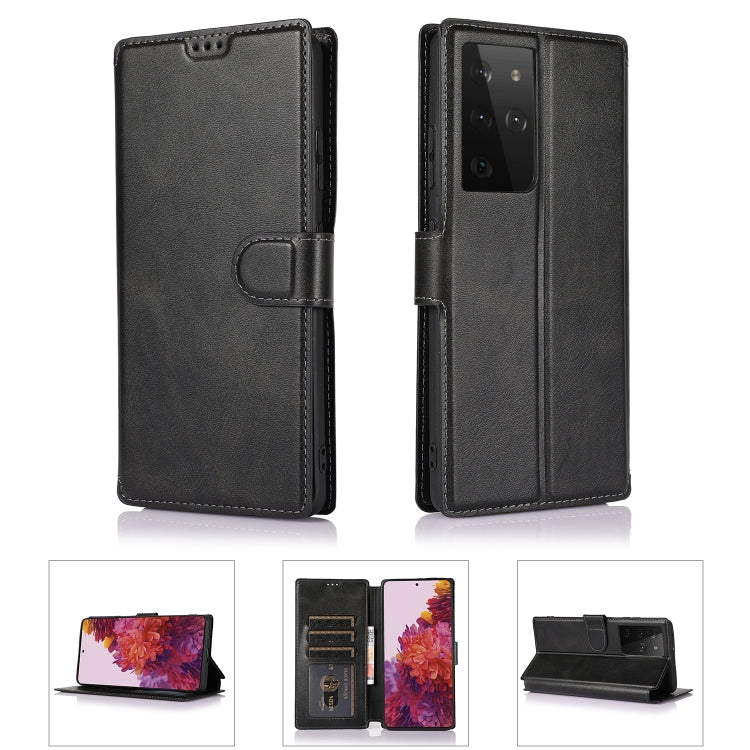 For Samsung Galaxy S21 Ultra 5G Shockproof PU + TPU Leather Phone Case
