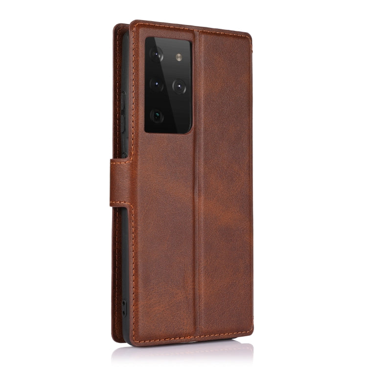For Samsung Galaxy S21 Ultra 5G Shockproof PU + TPU Leather Phone Case