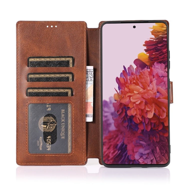 For Samsung Galaxy S21 Ultra 5G Shockproof PU + TPU Leather Phone Case