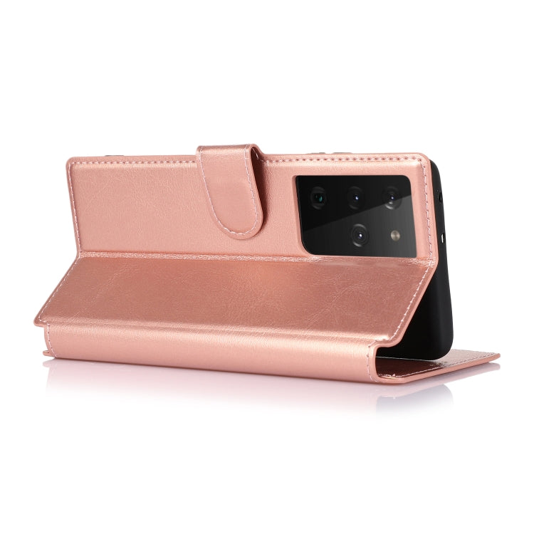 For Samsung Galaxy S21 Ultra 5G Shockproof PU + TPU Leather Phone Case