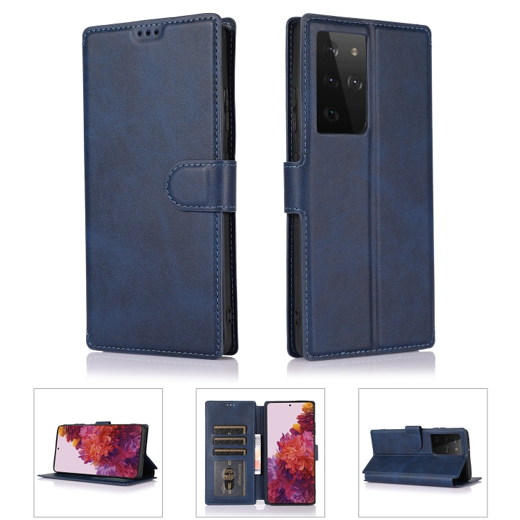 For Samsung Galaxy S21 Ultra 5G Shockproof PU + TPU Leather Phone Case