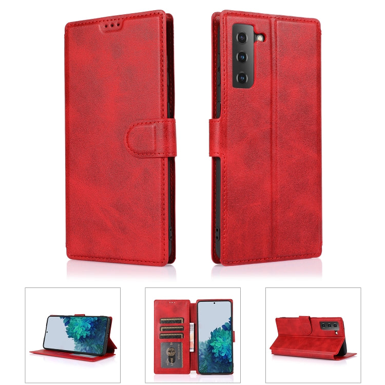 For Samsung Galaxy S21 5G Shockproof PU + TPU Leather Phone Case