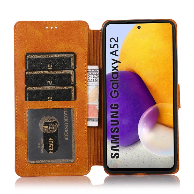 For Samsung Galaxy A52 5G / 4G Shockproof PU + TPU Leather Phone Case