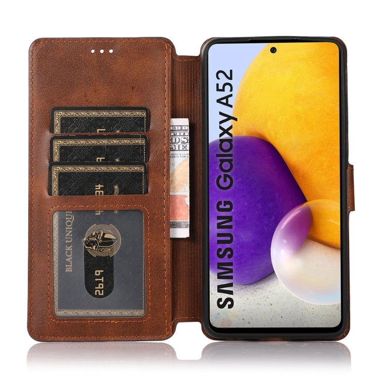 For Samsung Galaxy A52 5G / 4G Shockproof PU + TPU Leather Phone Case